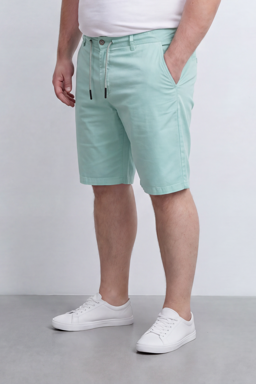 Men's Tomato Store Big Size Bermuda Shorts Adjustable Drawstring Waist Clean Tailored Design