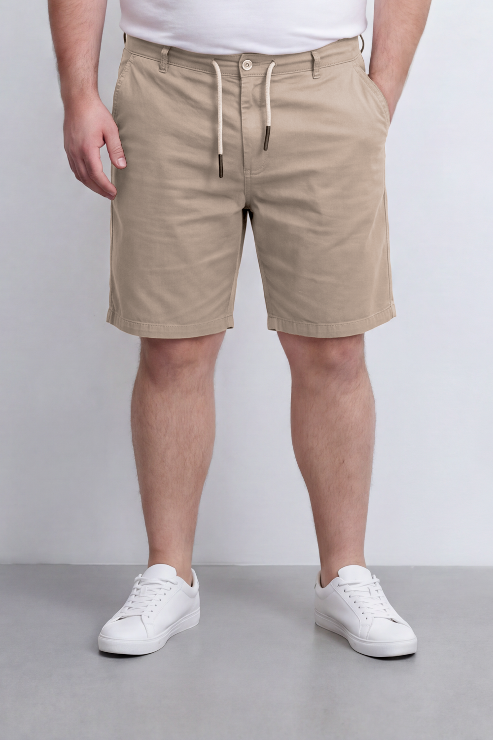Men's Tomato Store Big Size Bermuda Shorts Adjustable Drawstring Waist Clean Tailored Design