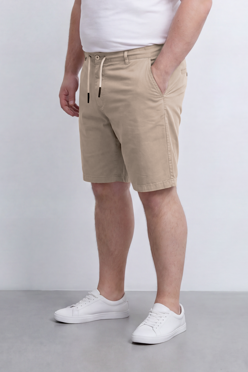 Men's Tomato Store Big Size Bermuda Shorts Adjustable Drawstring Waist Clean Tailored Design