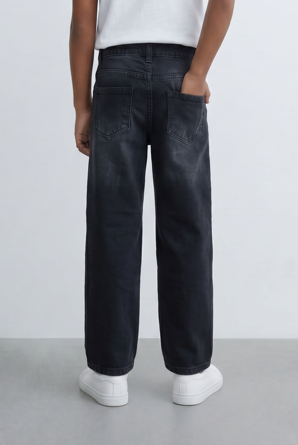 Boy's Tomato Store Boyfriend Jeans Pants With Button Closure & Five-Pocket Design Casual Everyday Denim