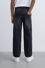 Boy's Tomato Store Boyfriend Jeans Pants With Button Closure & Five-Pocket Design Casual Everyday Denim