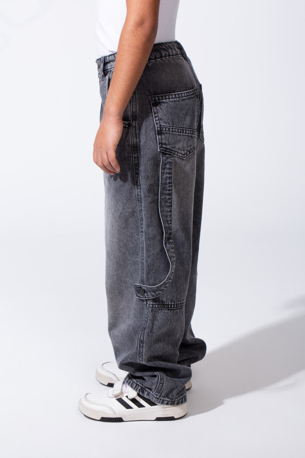 Boy’s Slouchy Boyfriend Clean Cut Jeans Denim Casual Pants
