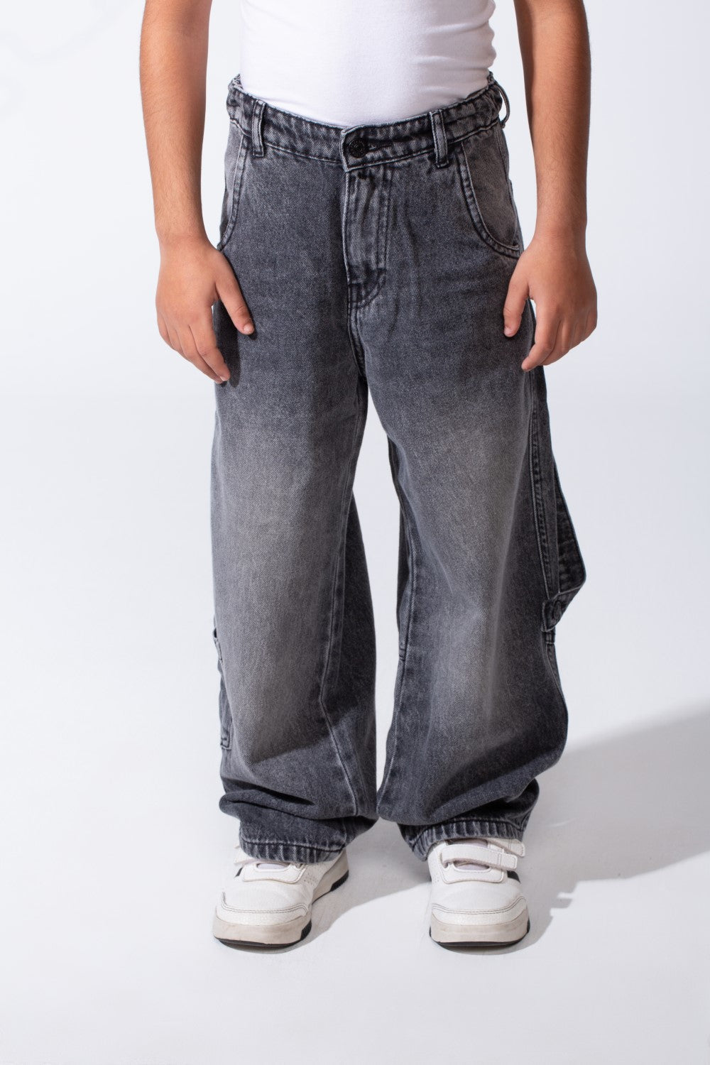 Boy’s Slouchy Boyfriend Clean Cut Jeans Denim Casual Pants