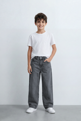 Women’s Boyfriend Jeans Featuring  Vintage Wash Finish Versatile Denim Pants