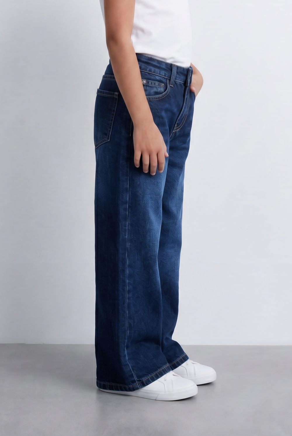 Girl's Tomato Store Wide Leg Denim Jeans Casual Everyday Pants