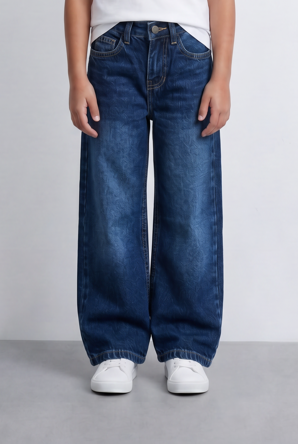 Girl's Tomato Store Wide Leg Denim Jeans Casual Everyday Pants