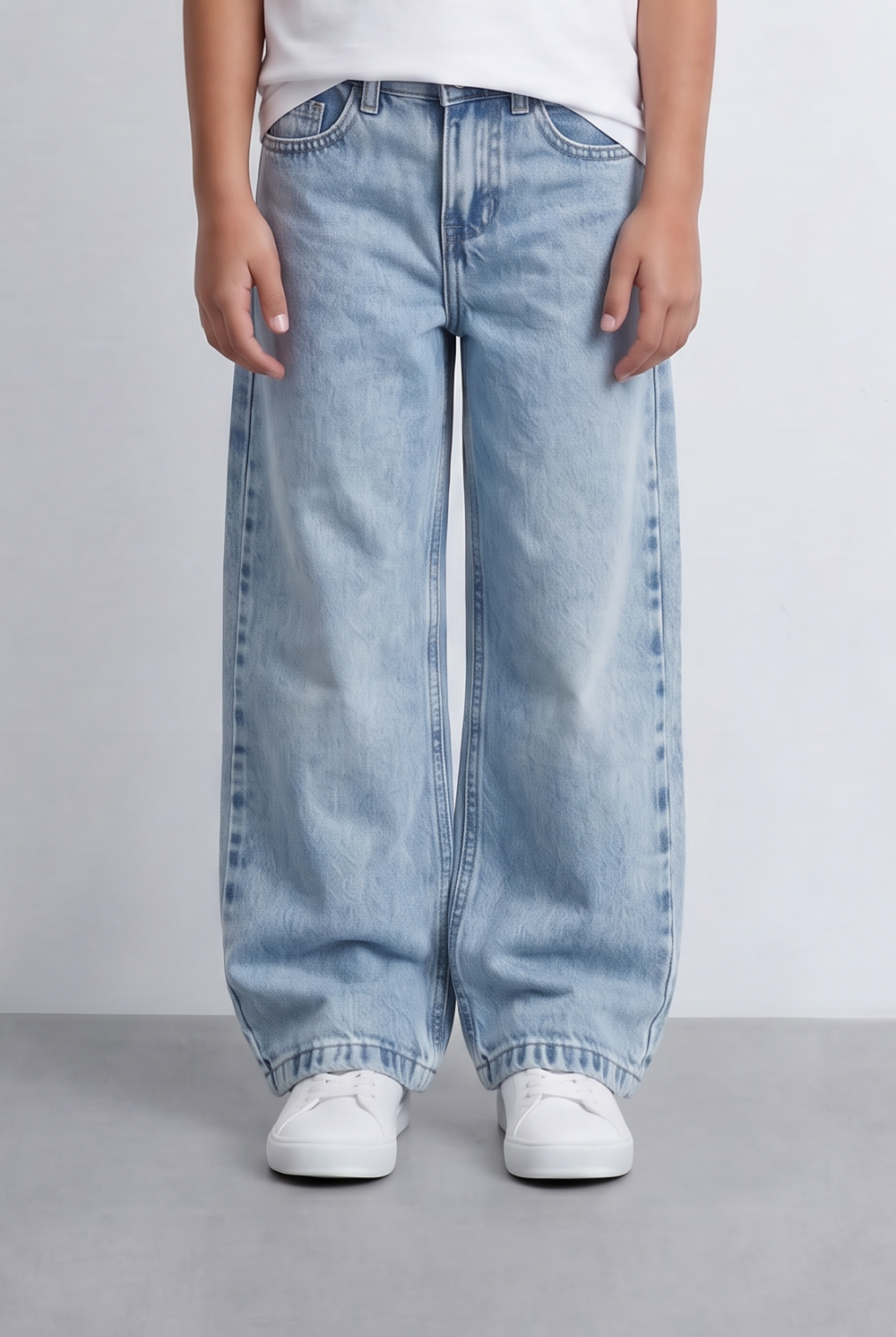 Girl's Tomato Store Wide Leg Denim Jeans Casual Everyday Pants