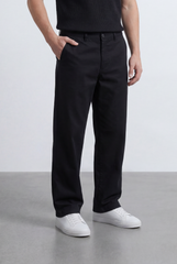 Men’s Tomato Store Straight Chino Pants Flat Front Button Closure Gabardine
