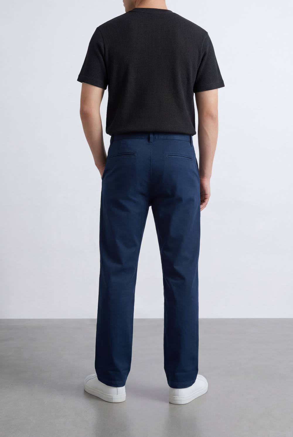 Men’s Tomato Store Straight Chino Pants Flat Front Button Closure Gabardine