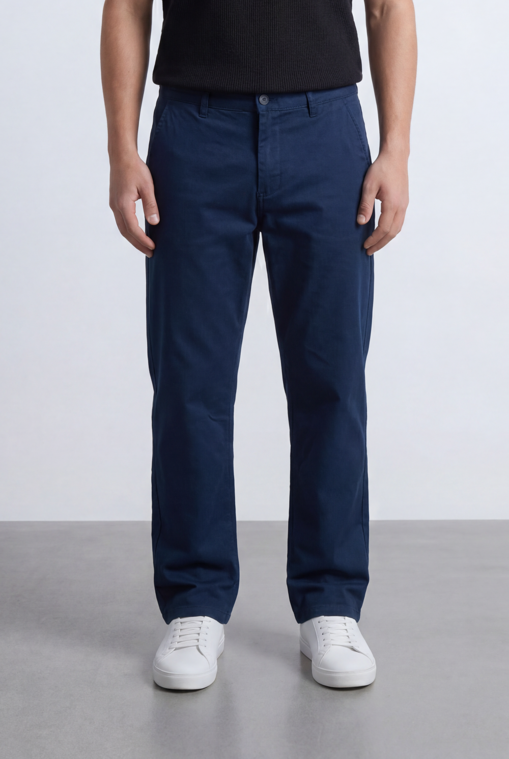 Men’s Tomato Store Straight Chino Pants Flat Front Button Closure Gabardine