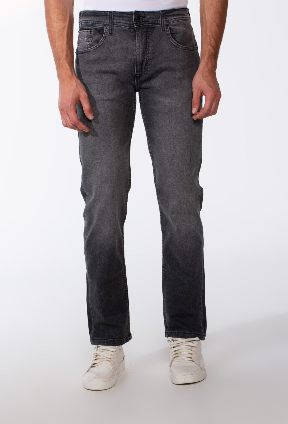 Men's Regular Fit Jeans Used Pants With Pockets