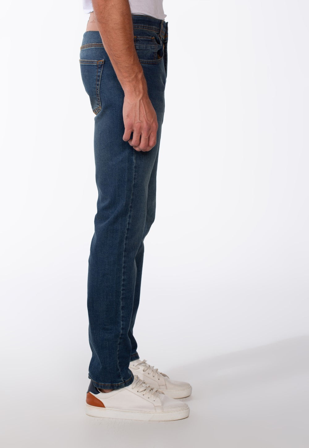 Men's Regular Fit Jeans Used Pants With Pockets