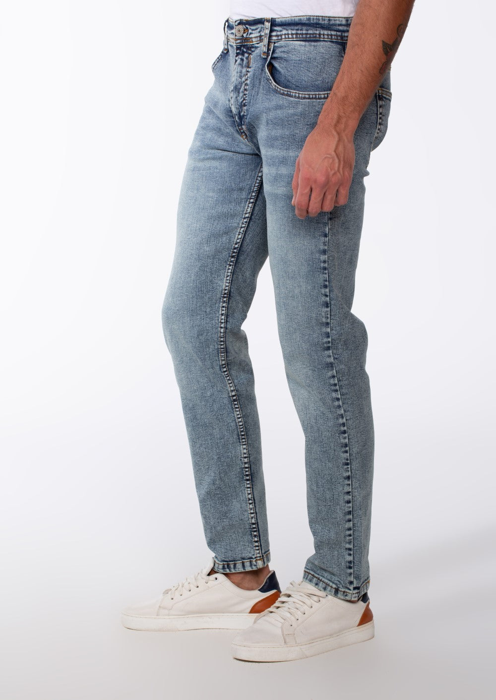 Men's Regular Fit Jeans Used Pants With Pockets