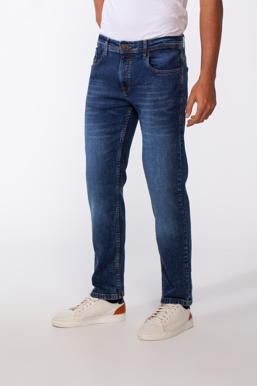 Men's Regular Fit Jeans Used Pants With Pockets