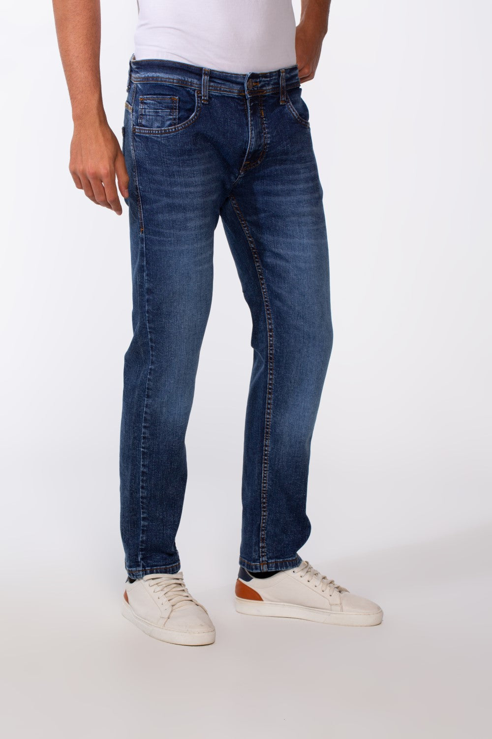 Men's Regular Fit Jeans Used Pants With Pockets
