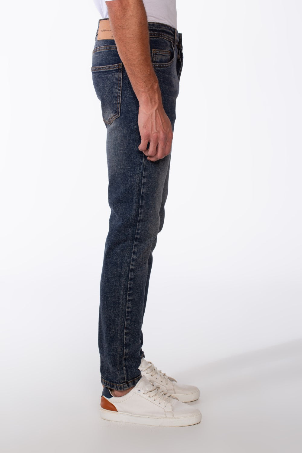 Men's Vintage Look Slim Fit Basic Jeans Pants