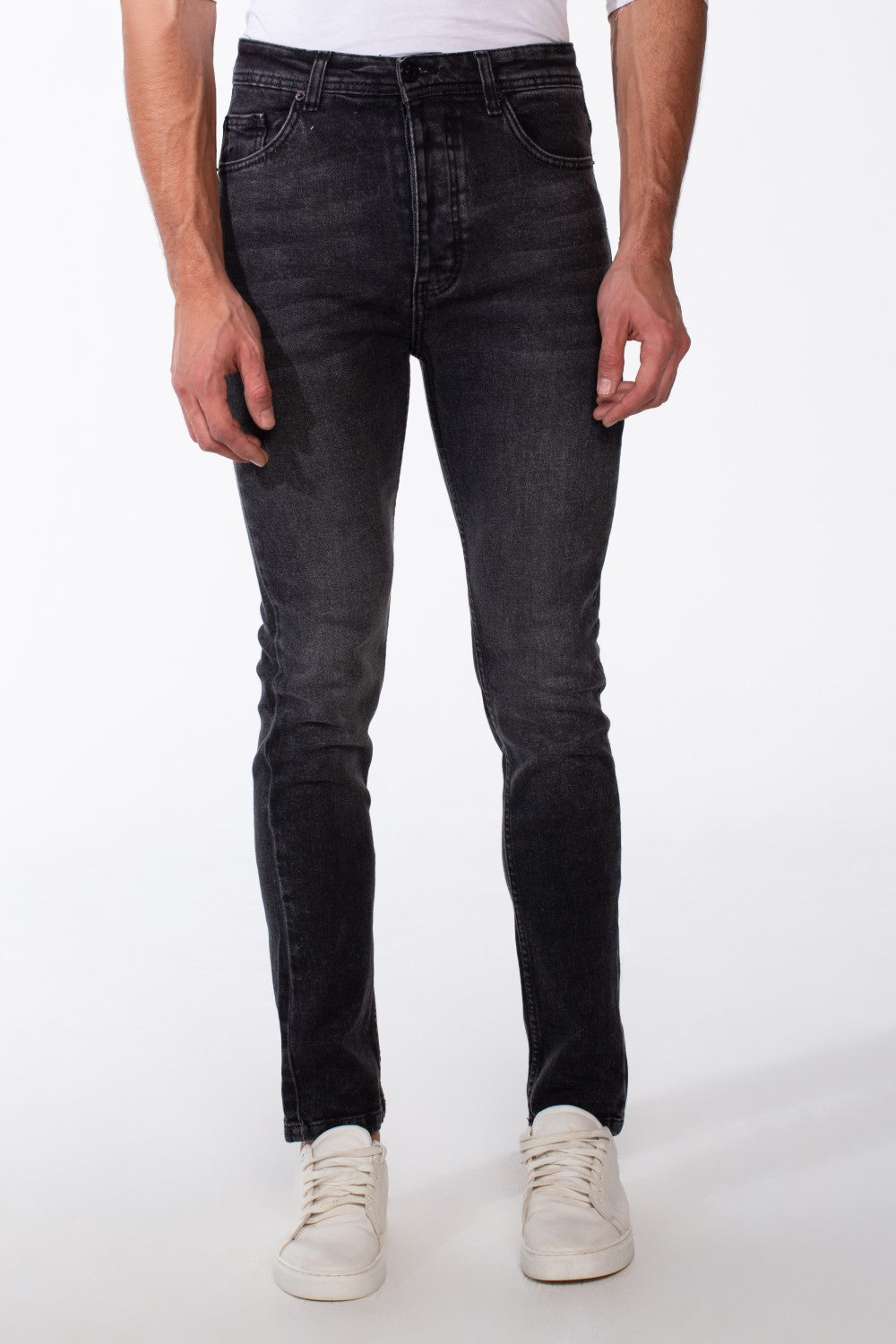 Men's Vintage Look Slim Fit Basic Jeans Pants