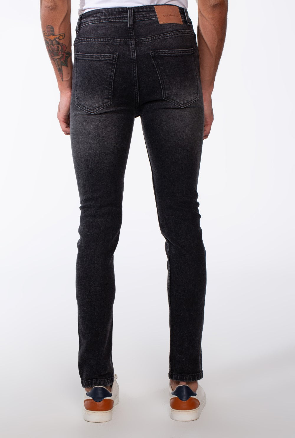 Men's Vintage Look Slim Fit Basic Jeans Pants