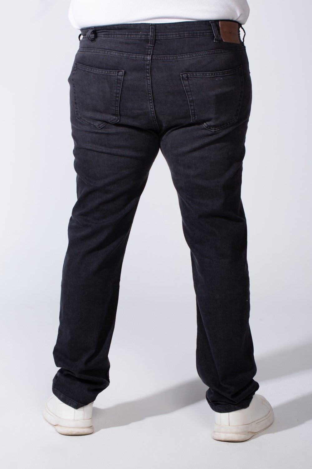Men's Front Zip Belt Loops Designed With Clean Modern Look Functional Pockets For Daily Wear Big Size Denim Pants