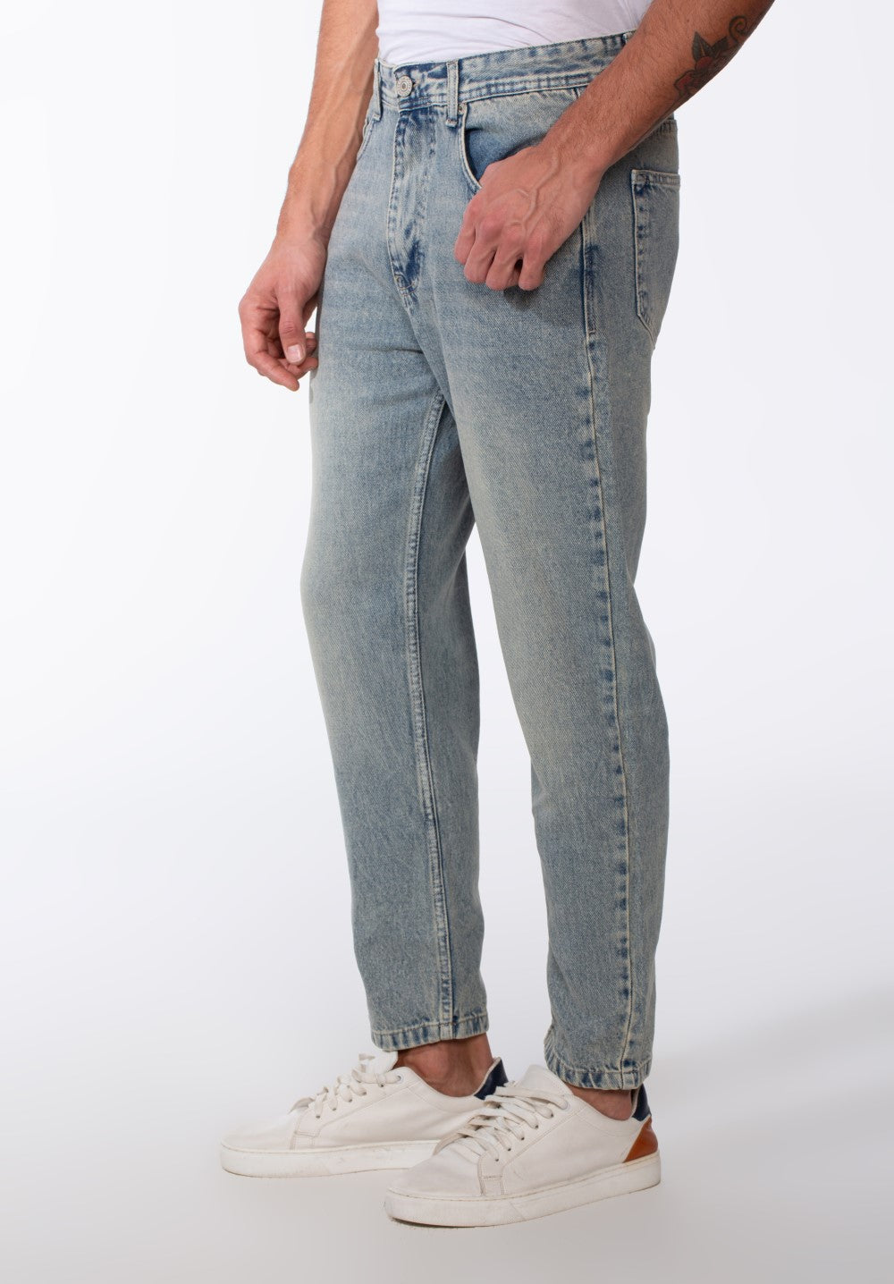 Men's Boyfriend Tomato Jeans Pants With Pockets