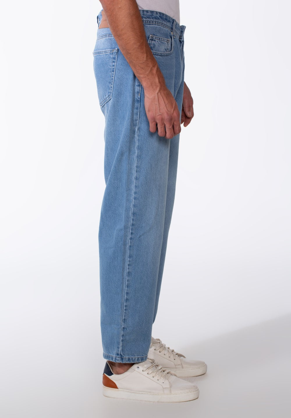 Men's Vintage Effect Straight Jeans Pants