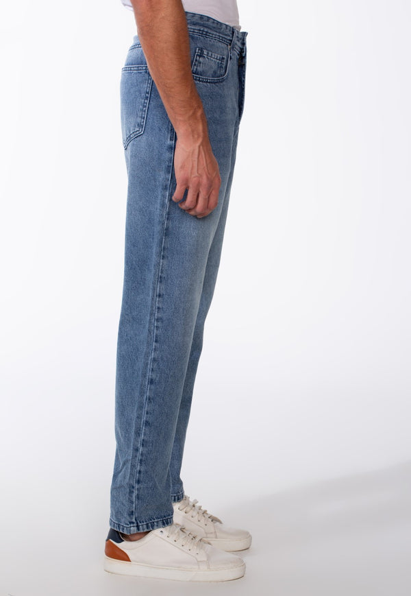 Men's Wide Leg Tomato Jeans Pants With Pockets