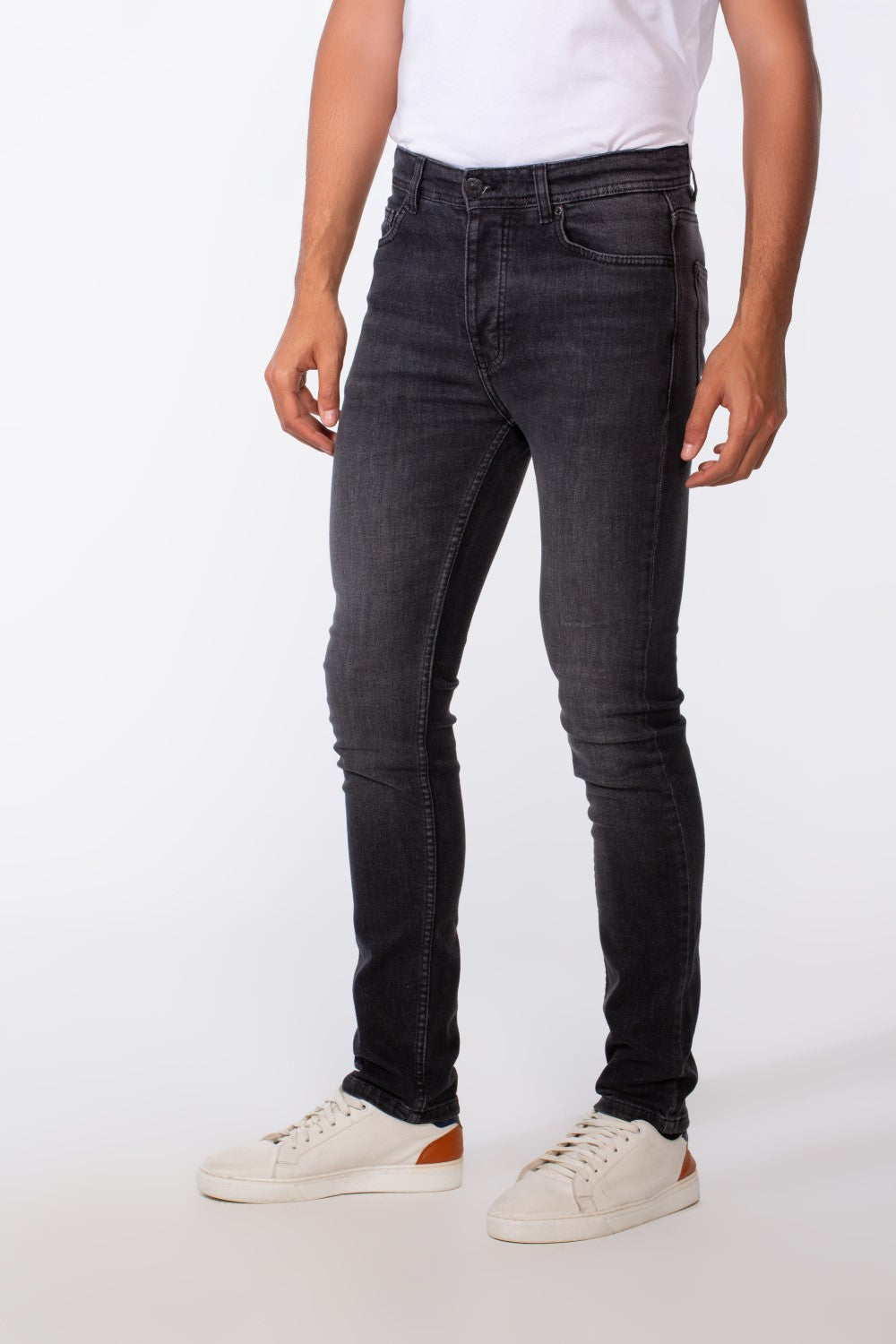 Men's Worn Look Slim Fit Jeans Pants