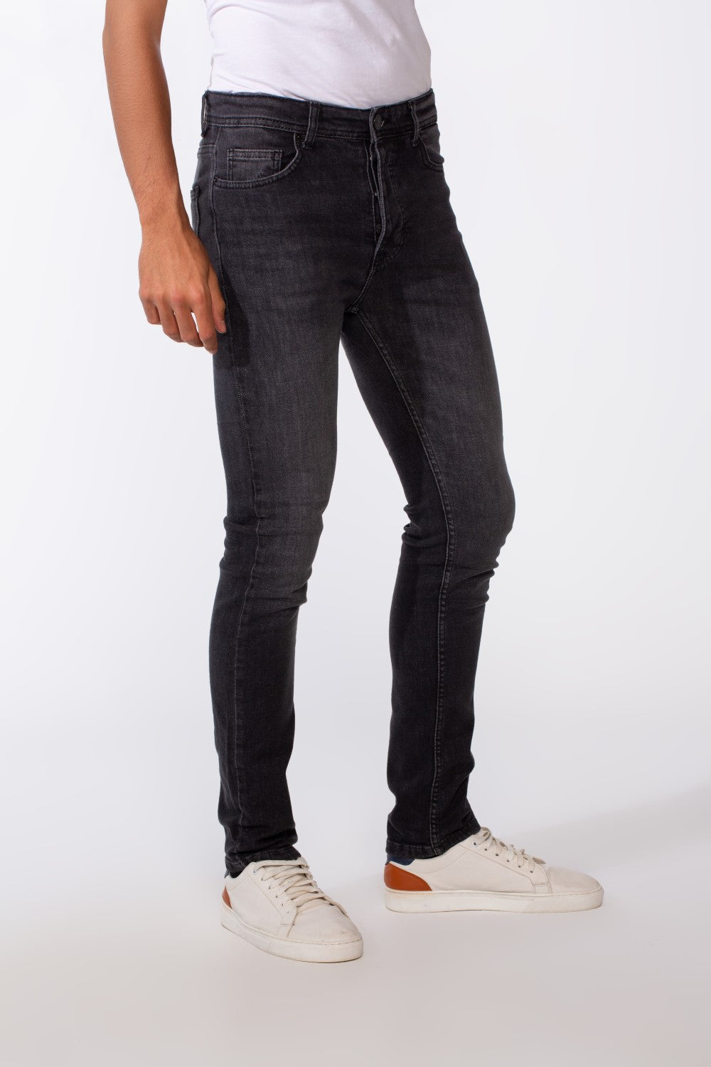 Men's Worn Look Slim Fit Jeans Pants