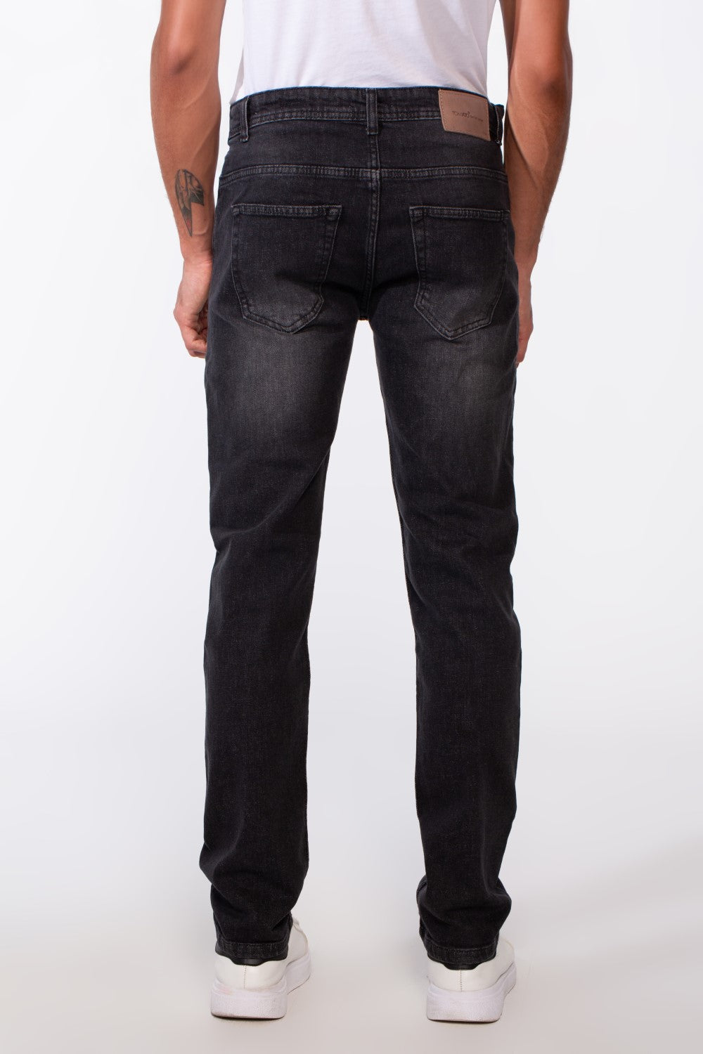 Men's Vintage Effect Regular Fit Jeans Pants