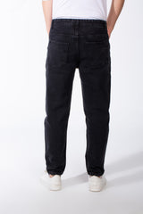 Men's Mid-Wash Tapered Jeans Tailored Look Five Pocket Design Boyfriend Versatile Denims Pants