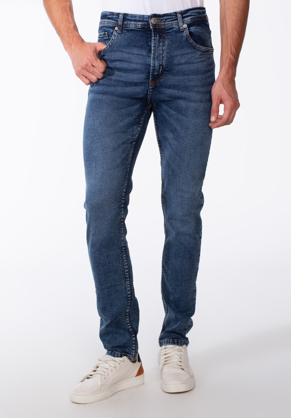 Men's Basic Slim Fit Everyday Jeans Pants