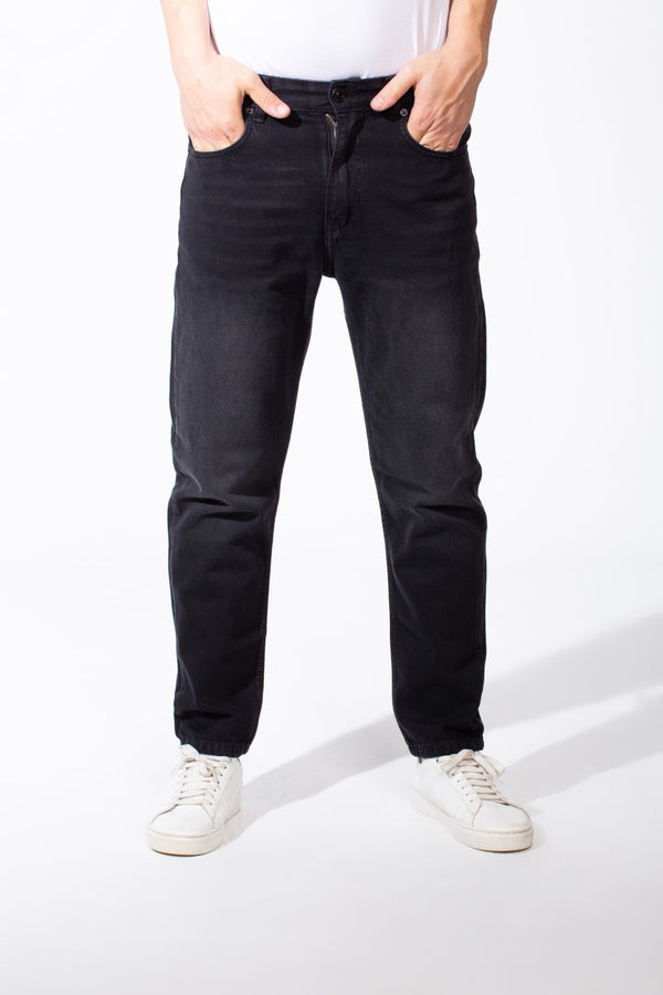 Men's Acid Wash Five Pockets Boyfriend Fit Denim Jeans Pants