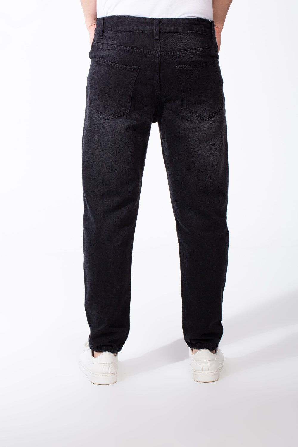 Men's Acid Wash Five Pockets Boyfriend Fit Denim Jeans Pants
