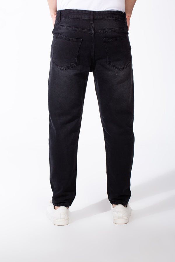 Men's Acid Wash Five Pockets Boyfriend Fit Denim Jeans Pants