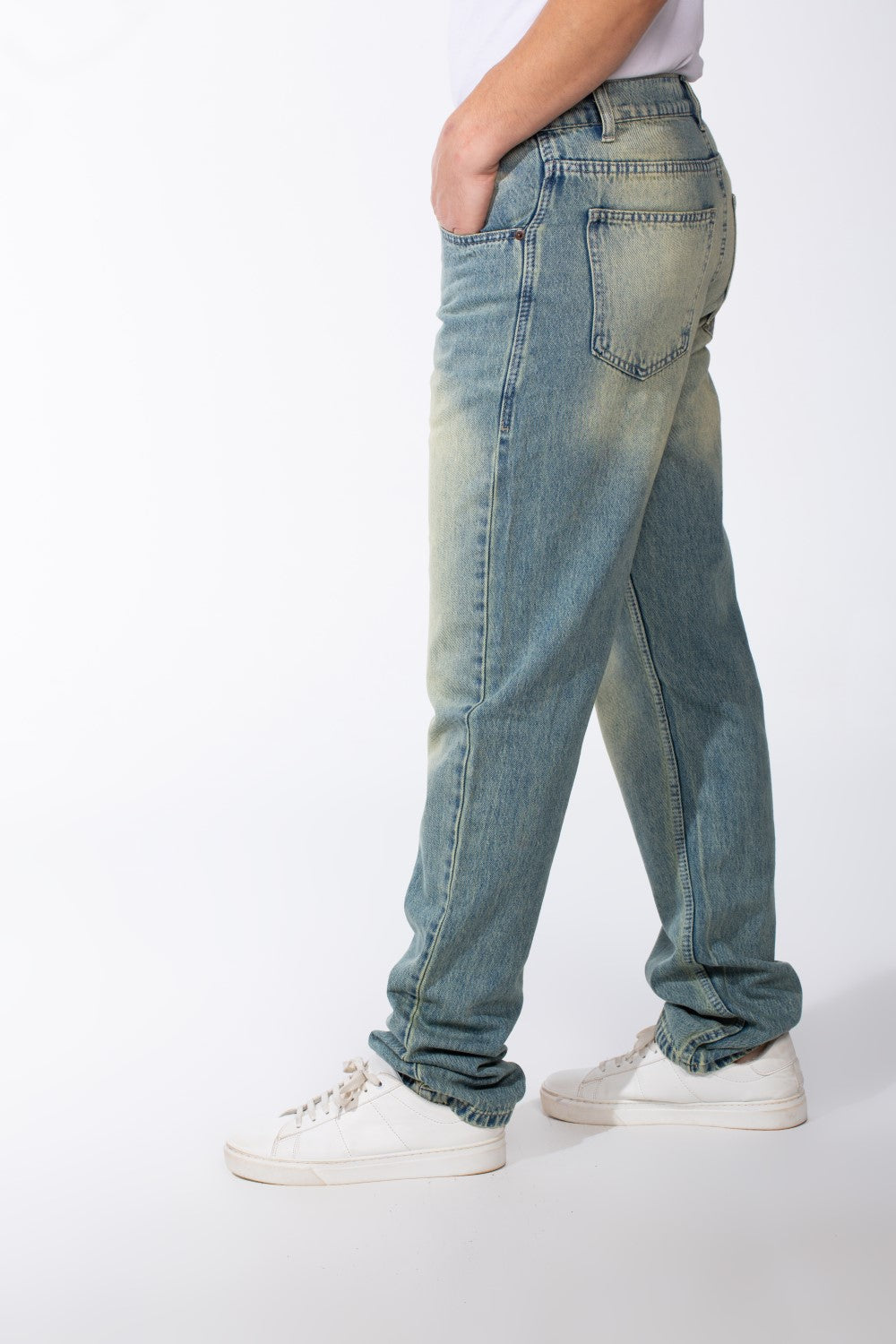 Men's Denim Straight Fit Practical Jeans Fabric Perfect For Daily Wear Pants