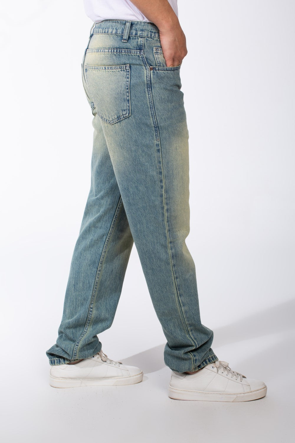 Men's Denim Straight Fit Practical Jeans Fabric Perfect For Daily Wear Pants