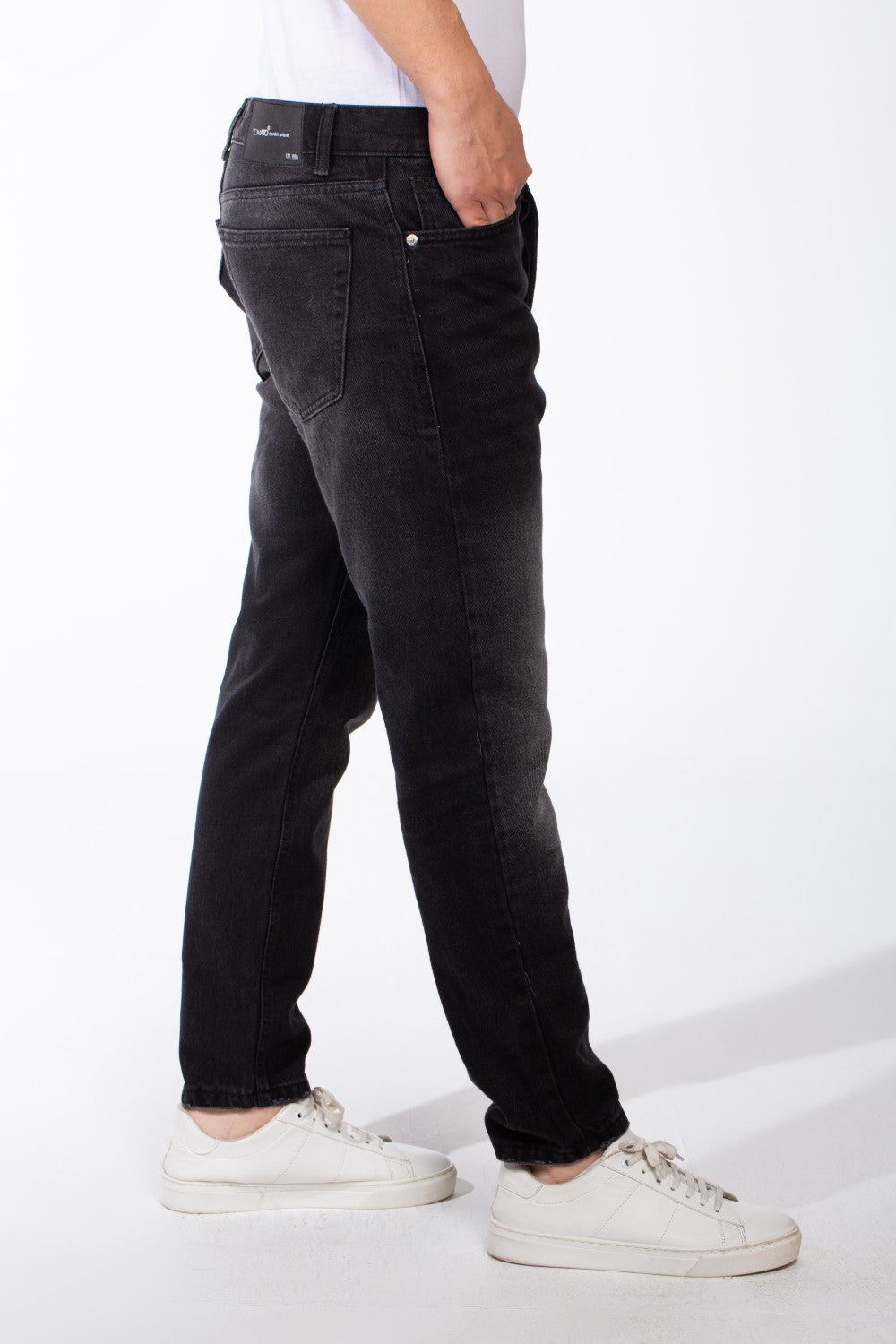 Men's Medium Wash Denim Jeans Five Pockets Practical Boyfriend Pants