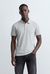 Men’s Tomato Store Essential Pique Polo Clean Solid Design Structured Collar T-Shirt