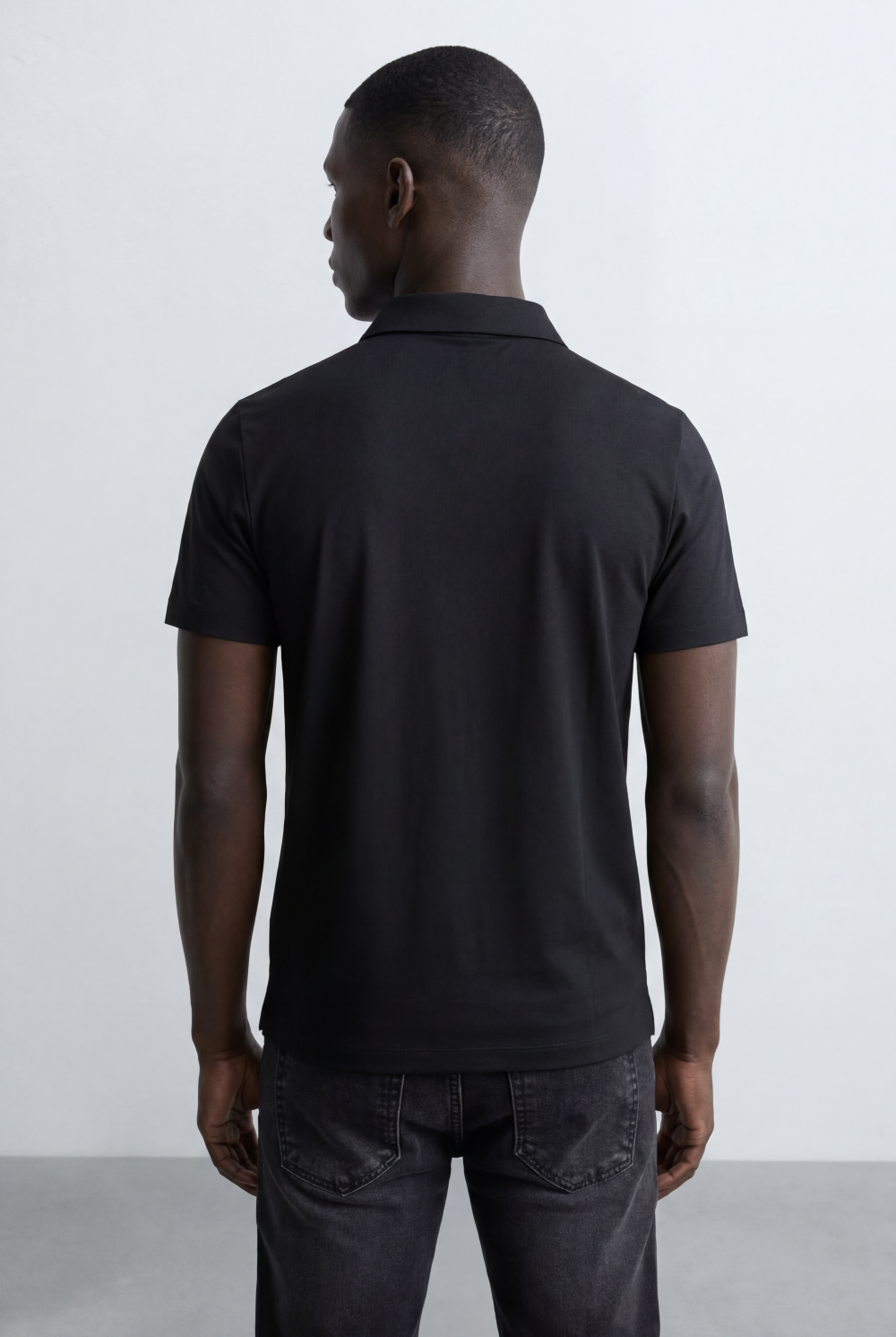 Men’s Tomato Store Essential Pique Polo Clean Solid Design Structured Collar T-Shirt