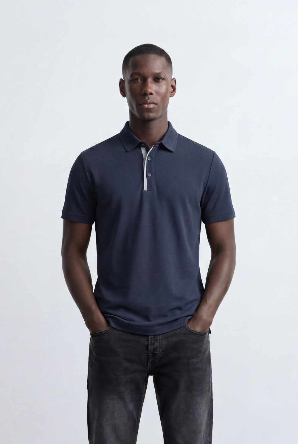 Men’s Tomato Store Essential Pique Polo Clean Solid Design Structured Collar T-Shirt