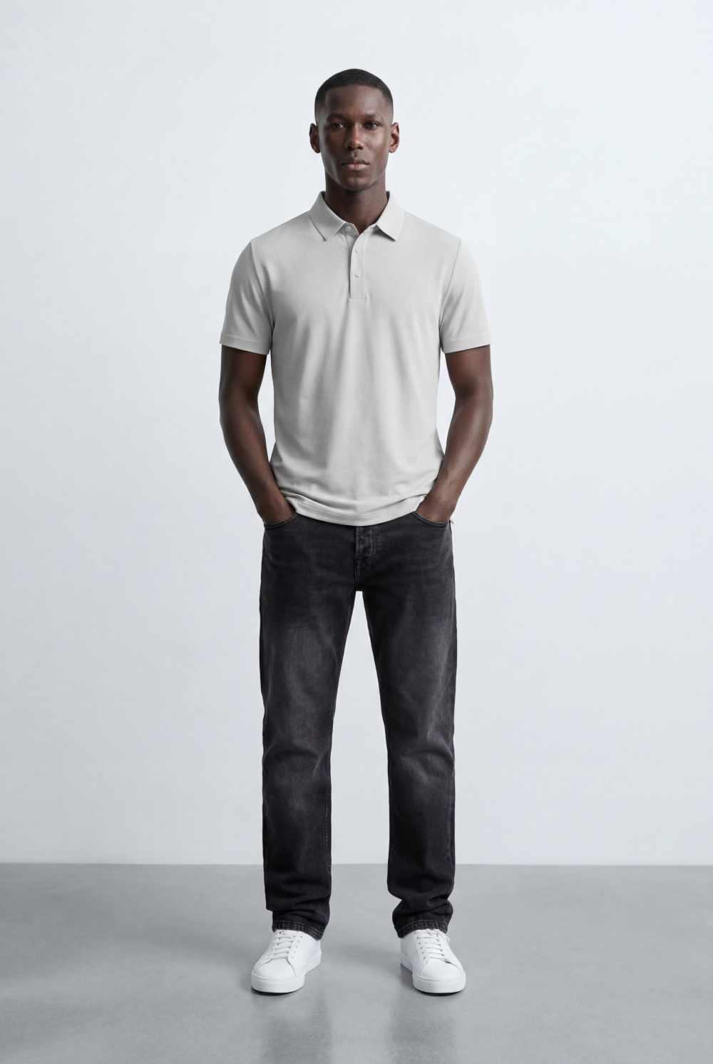 Men’s Tomato Store Essential Pique Polo Clean Solid Design Structured Collar T-Shirt