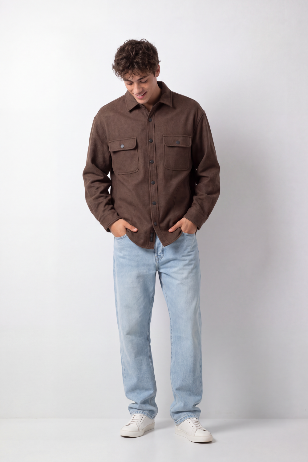Men's Tomato Store Oversize Gokh Jacket Dual Flap Chest Pockets Snap Button