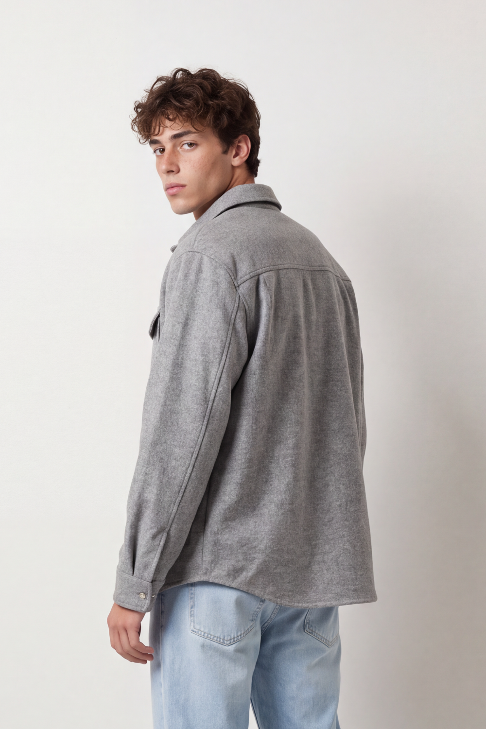 Men's Tomato Store Oversize Gokh Jacket Dual Flap Chest Pockets Snap Button