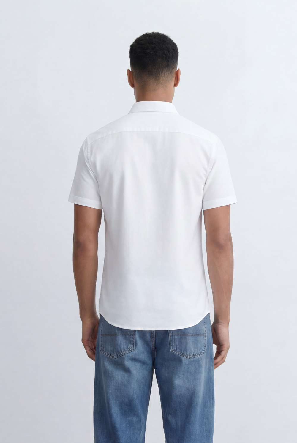 Men’s Tomato Store Oxford Slim Fit Shirt Short Sleeve Button Down Collar Lightweight Breathable Fabric