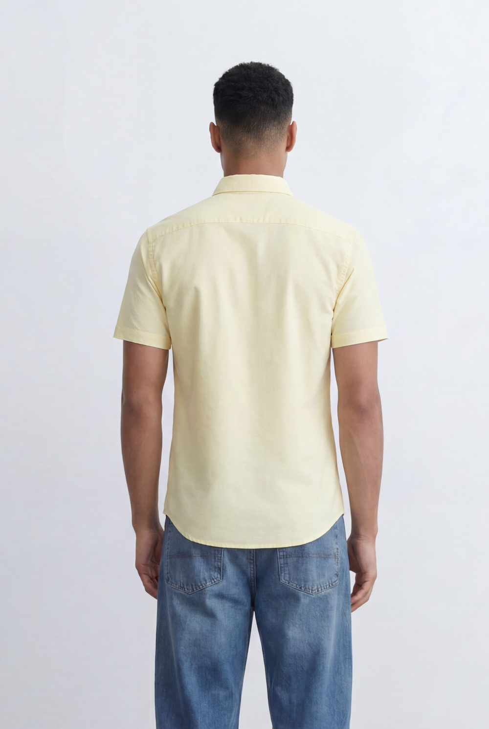 Men’s Tomato Store Oxford Slim Fit Shirt Short Sleeve Button Down Collar Lightweight Breathable Fabric