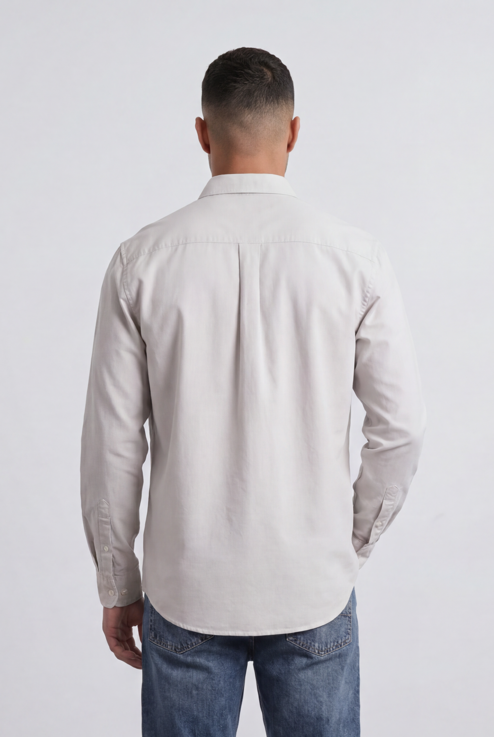 Men’s Tomato Store Clean Surface Oxford Shirt With Button Front Plain Weave Texture Smooth Compact Finish