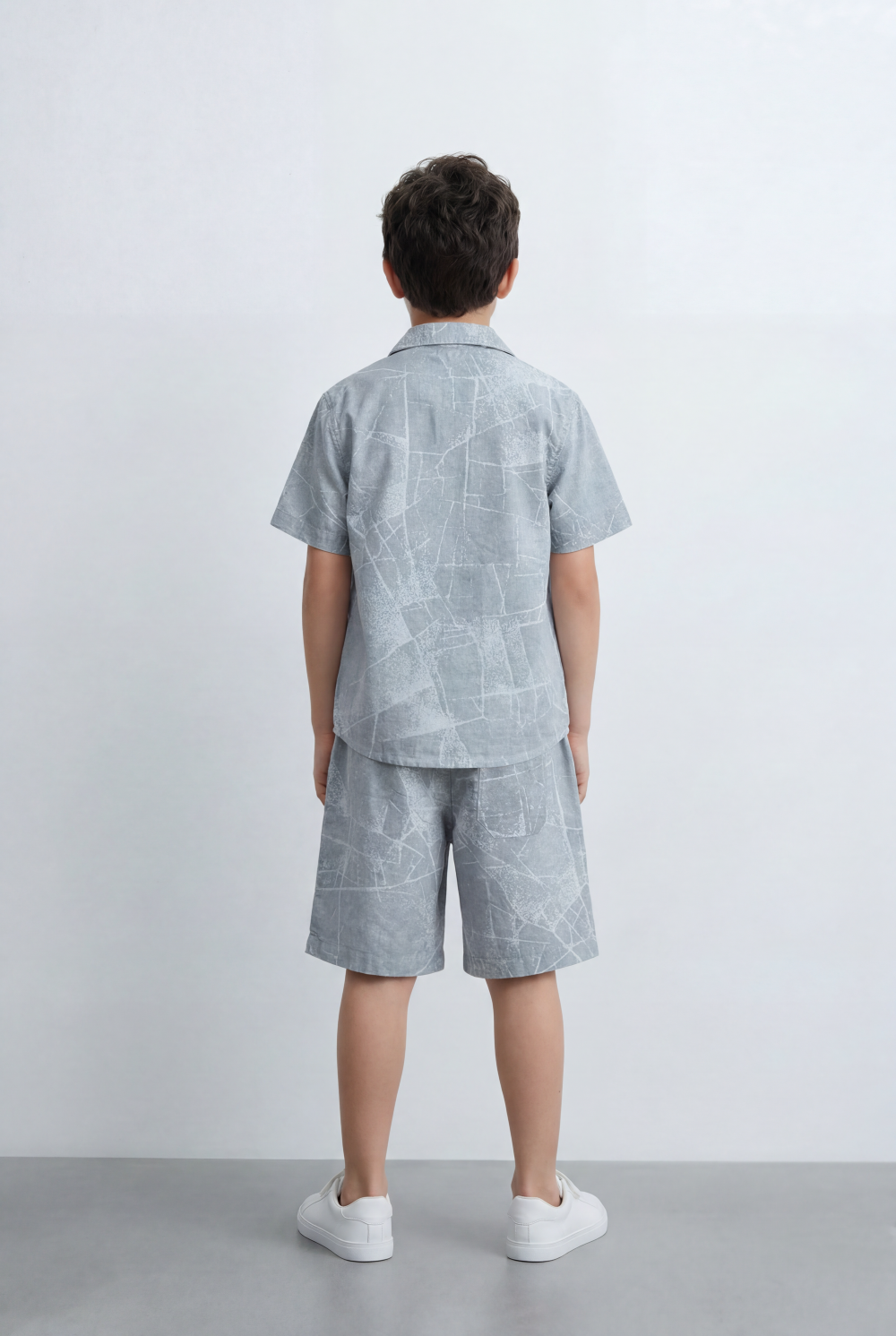 Boy’s Tomato Store Matching Set Coordinated Resort Detailed Abstract All Over Print Outfit