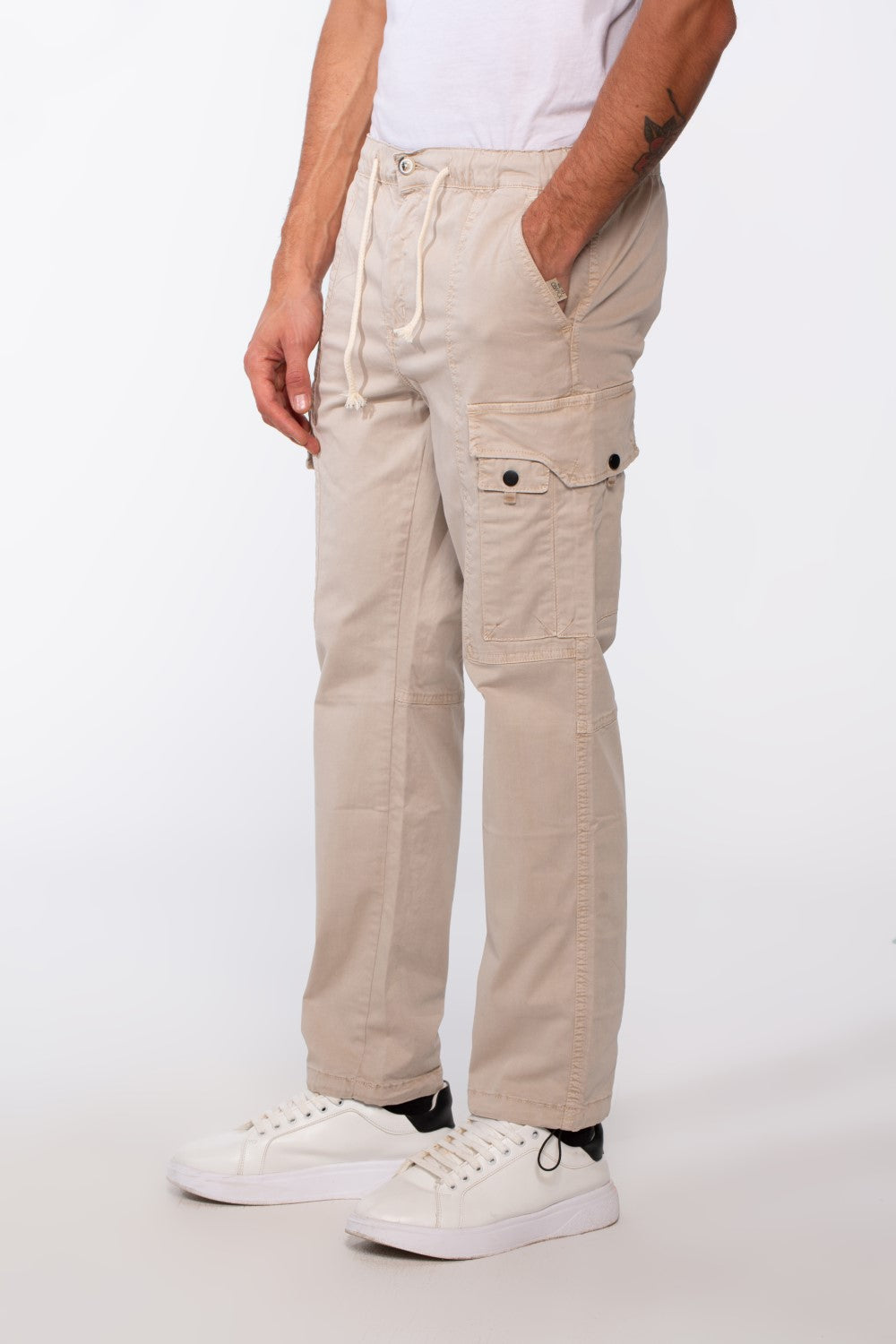 Men's Cargo Gabardine Sherwal Style Pants