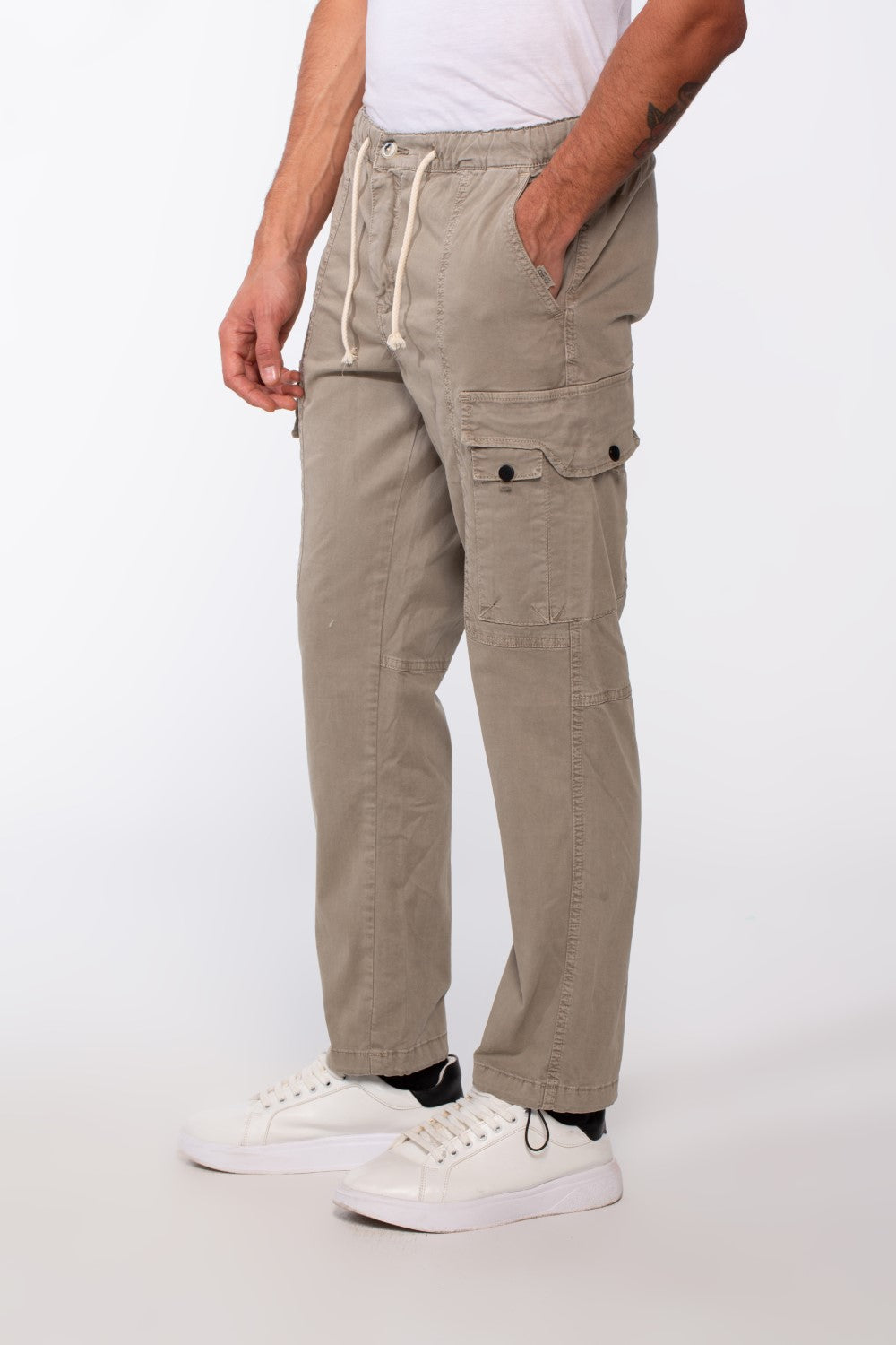 Men's Cargo Gabardine Sherwal Style Pants