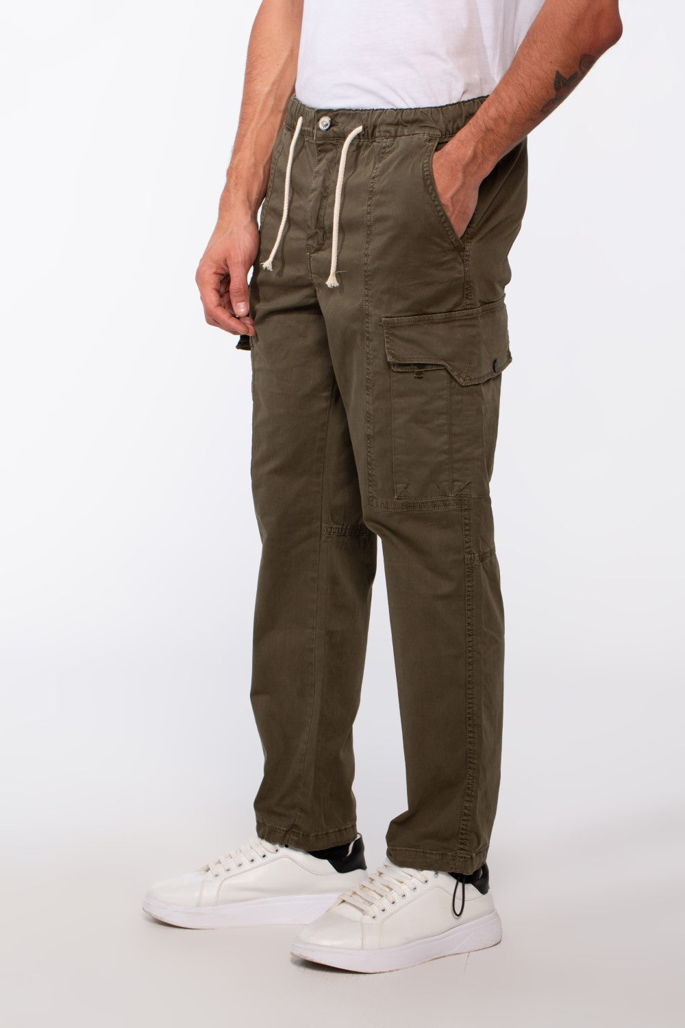 Men's Cargo Gabardine Sherwal Style Pants